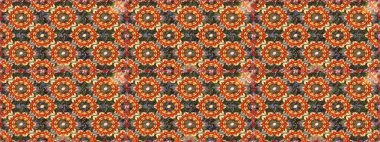 Raster oryantal süs. Kusursuz altın desen. Kahverengi renklerde, altın elementlerle kusursuz desen.