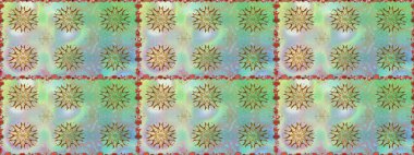 Tarafsız renklerde güzel çiçekler, suluboya desenler, duvar kağıdı, kart veya kumaş için fayanslar. Raster..