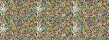 Çiçeksel elementlerle süslenmiş zarif raster dokusu. Parlak çiçekli nötr renklerde soyut, pürüzsüz desen. Küçük çiçekte şirin bir çiçek deseni var..