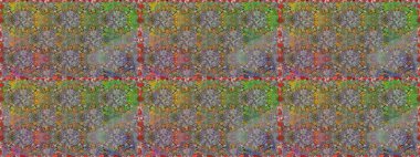 Düz Çiçek Elementleri Tasarımı. Kusursuz bir mahsul. Renkli Bahar Temalı Kusursuz Arkaplan. Raster Şirin kumaş deseni.