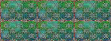 Düz Çiçek Elementleri Tasarımı. Yeşil renkli çiçekler. Renkli Bahar Temalı Kusursuz Arkaplan. Güzel çiçek deseni..