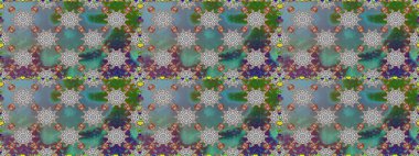 Güzel kumaş deseni. Renkli Yaz Temalı Kusursuz Arkaplan. Düz Çiçek Elementleri Tasarımı. Raster illüstrasyonunda trendsiz çiçek deseni.