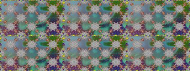 Güzel kumaş deseni. Renkli Yaz Temalı Kusursuz Arkaplan. Düz Çiçek Elementleri Tasarımı. Raster illüstrasyonunda trendsiz çiçek deseni.