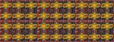 Davetiye ve kartpostal tasarımı için dekoratif çiçek unsurları. Tekstil için figür. Şirin, zarif çiçekler Raster illüstrasyonu. Poster ya da kapak için arka plan. Yapraklı kusursuz desen.