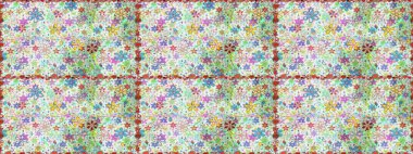 Organik elementler. Suluboya etkisi. Raster deseni. Botanik kusursuz desen.