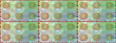 Tarafsız renklerde güzel çiçekler, suluboya desenler, duvar kağıdı, kart veya kumaş için fayanslar. Raster..