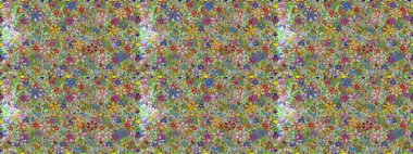 Çiçeksel elementlerle süslenmiş zarif raster dokusu. Parlak çiçekli nötr renklerde soyut, pürüzsüz desen. Küçük çiçekte şirin bir çiçek deseni var..