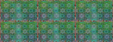 Miles Fleur, süslü püslü bir süs. Raster illüstrasyonu. Tomurcukları papatya çiçekleri olan sevimli bir çiçek deseni. Kusursuz bir geçmişi var. Kumaş, tekstil, duvar kağıdı baskısı için. Antika retro tarzı.