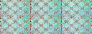 Tekstil, kumaş, kapaklar, duvar kağıtları, baskı, naylon, yapıştırma, örgü, dekupaj için çiçeksiz arkaplan. Küçük nötr çiçeklerdeki oldukça eski bir besin torbası deseni.