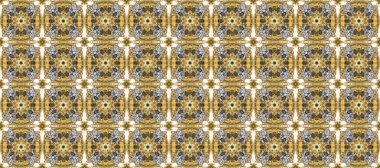 Antika altın tekrarlanabilir duvar kağıdı. Damask pürüzsüz yineleme kalıbı. Bej, kahverengi ve nötr renklerde altın element. Barok tarzında altın çiçekli süs..