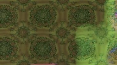 Renkli unsurlarla hareketli arka plan görüntüleri. Çiçekler. Eski model. Bayrak tarzı. Video kaydı. Şablon. Döngü. Kusursuz..