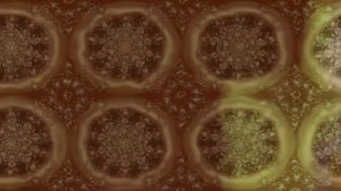 Renkli unsurlarla hareketli arka plan görüntüleri. Çiçekler. Eski model. Bayrak tarzı. Video kaydı. Şablon. Döngü. Kusursuz..