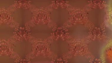 Renkli unsurlarla hareketli arka plan görüntüleri. Çiçekler. Eski model. Bayrak tarzı. Video kaydı. Şablon. Döngü. Kusursuz..