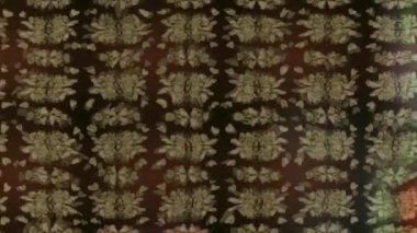 Renkli unsurlarla hareketli arka plan görüntüleri. Çiçekler. Eski model. Bayrak tarzı. Video kaydı. Şablon. Döngü. Kusursuz..