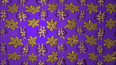 Renkli unsurlarla hareketli arka plan görüntüleri. Çiçekler. Eski model. Bayrak tarzı. Video kaydı. Şablon. Döngü. Kusursuz..