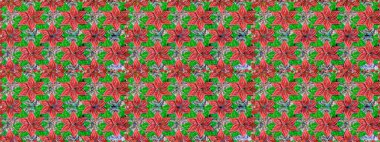 Raster illüstrasyonunda kusursuz çiçek deseni. Renkli Bahar Temalı Kusursuz Arkaplan. Süslü kumaş deseni. Düz Çiçek Elementleri Tasarımı.