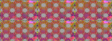 Raster illüstrasyonunda kusursuz çiçek deseni. Renkli Bahar Temalı Kusursuz Arkaplan. Gri renkli çiçekler. Düz Çiçek Elementleri Tasarımı.