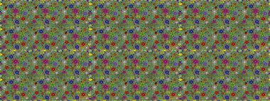 Çiçekli, suluboya desenli kusursuz çiçek deseni. Küçük çiçekte güzel bir çiçek deseni var. Raster deseni.