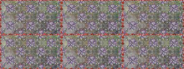 Moda baskıları için zarif bir şablon. Halk tarzı. Modern çiçek arkaplanı. Parlak renkli çiçekleri ve gri yaprakları olan, kusursuz çiçek desenleri..