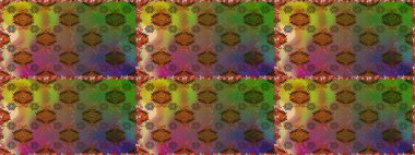 Raster illüstrasyonu. Kahverengi renkli çiçekler. Kusursuz. Şirin çiçek elementleri..