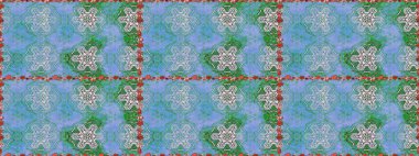 Nazik, narin çiçek arkaplanı. Mavi renkli çiçekler. Raster çiçek desenli ve çiçekli..