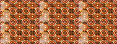 Duvar kâğıdı barok, İspanyol kumaşı. Kusursuz raster arka plan. Şık bir grafik desen. Kahverengi renklerde altın elementler. Çiçek deseni.