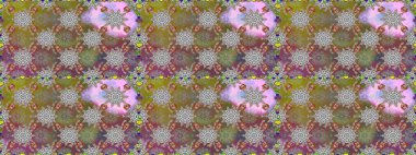 Raster. Gri renkli güzel çiçeklerle kusursuz desen, suluboya çiçek deseni, duvar kağıdı, kart veya kumaş için fayanslı..