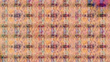 Raster. Renkli güzel çiçekli eskiz deseni, suluboya çiçek deseni, duvar kağıdı, kart veya kumaş için fayanslı..