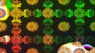 Renkli Bahar Teması eskiz kalıbı. Raster güzel kumaş deseni çiziyor. Düz Çiçek Elementleri Tasarımı. Çiçek deseni.