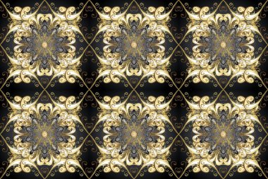 Kusursuz altın desenli bukleler. Renklerde pürüzsüz desen. Doğu tarzı arabesk tarzında altın elementler. Raster altın pürüzsüz desen.