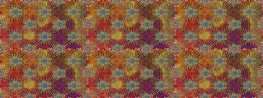 Kahverengi renkli çiçekler. Raster illüstrasyonunda kusursuz çiçek deseni.