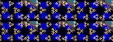 Kumaş, tekstil, duvar kağıdı baskısı için. Eskiz geçmişi. Tomurcukları papatya çiçekleri olan sevimli bir çiçek deseni. Miles Fleur, süslü püslü bir süs. Eski usul. Raster illüstrasyonu.