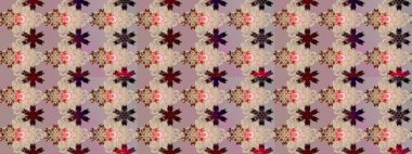 Çizim çiçek deseni duvar kâğıdı olarak kullanılabilir. Raster illüstrasyonu. Bej renkte çiçekler.