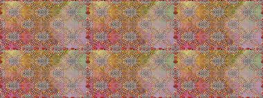 Tekstil, kumaş, ambalaj, hatıra defteri için hoş bir çiçek arkaplanı. Çocuksu tasarım. El çizimi çiçekli, pürüzsüz bir desen. Kahverengi arkaplanda.