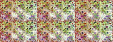 Çiçek kompozisyonu. - Tarafsız çiçekler. Raster deseni. Çiçek kolajı. Çiçek arkaplan. Küçük çiçekte güzel bir desen var. Doğa.