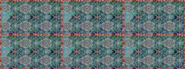 Klasik taslak çizimi. Raster çiçek izi. Çiçek mavisi pürüzsüz desen.