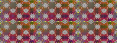 Çiçekli zambaklar kusursuz bir arka plan. Çiçek tasarımı için inanılmaz bir kolaj cenneti tarzı. Parlak çiçekli kolaj çiçekleri kahverengi.