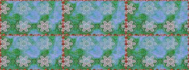 Vadinin mavi renkli çiçekleri. Çiçeksiz desenlerin çizimi.