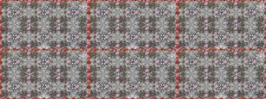 Küçük çiçekteki sevimli çiçek deseni. Birçok gri soyut çiçekli tropik, pürüzsüz desen. Varicologray raster kusursuz illüstrasyon.