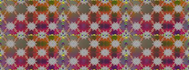 Çiçekli zambaklar kusursuz bir arka plan. Çiçek tasarımı için inanılmaz bir kolaj cenneti tarzı. Parlak çiçekli kolaj çiçekleri kahverengi.