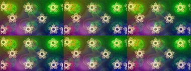 Kar tanesi arka plan. Raster Noel renkli arka plan ile düşen kar tanesi. Raster illüstrasyon.