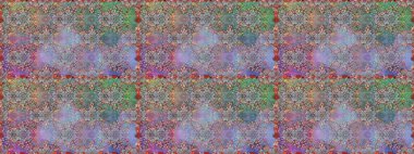 Raster illüstrasyonunda kusursuz çiçek deseni. Suluboya tarzında nötr renkler üzerine çiçekler.