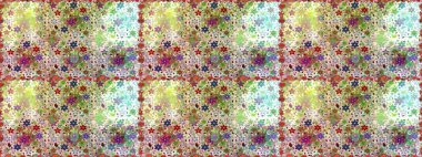 Düz Çiçek Elementleri Tasarımı. Raster illüstrasyonunda kusursuz çiçek deseni. Tarafsız renklerde çiçekler. Renkli Yaz Temalı Kusursuz Arkaplan.