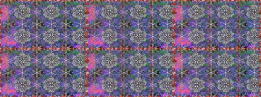 Gri renkli parlak çiçekli halı ile kusursuz desen..