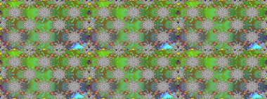 Moda baskıları için zarif bir şablon. Halk tarzı. Modern çiçek arkaplanı. Parlak renkli çiçekleri ve yeşil yaprakları olan, kusursuz çiçek desenleri..