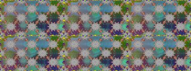 El çizimi Raster çizimi. Duvar kağıdı, web sitesi arka planı, ambalaj kağıdı, davetiye, broşür, afiş veya web sitesi için kusursuz çiçek deseni kullanılabilir. Karalama elementleri.