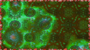 Raster illüstrasyonu. Tekstil ya da kitap kapakları, imalat, duvar kağıtları, baskı, hediye paketi ve yapıştırma kitabı için çiçeksiz arka plan. Küçük ölçekli çiçeklerdeki basit sevimli desen.