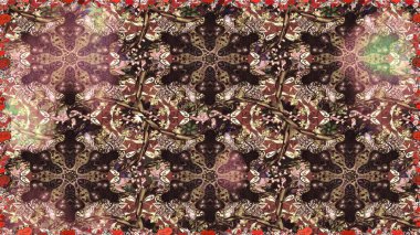 Antika altın tekrarlanabilir duvar kağıdı. Damask pürüzsüz yineleme kalıbı. Kahverengi renklerde altın element. Barok tarzında altın çiçekli süs..