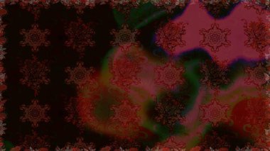 Parlak renkli çiçekleri ve kahverengi renkli yaprakları olan kusursuz çiçek desenleri. Halk tarzı. Moda baskıları için zarif bir şablon. Modern çiçek arkaplanı.