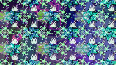 Hint çiçek liyada madalyon deseni. Etnik Mandala süsü. Tekstil, tebrik kartı, boyama kitabı, telefon kılıfı baskı için kullanılabilir. Raster Kına dövme tarzı.